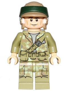 LEGO sw0645 - Endor Rebel Trooper 1 (Olive Green)