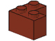 LEGO 2357 - Reddish Brown Brick 2 x 2 Corner