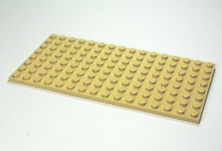LEGO PODLOŽKA 92438 - Tan Plate 8 x 16