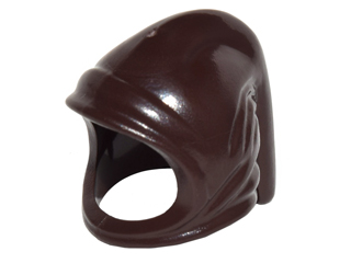 LEGO 4505 - Dark Brown Minifigure, Headgear Hood Farmer's Cowl
