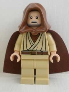 LEGO sw0336 - Obi-Wan Kenobi (Old, Light Flesh with Hood and Cape, with P