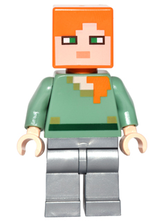 LEGO MINECRAFT 026 - Alex - Flat Silver Legs (21125)