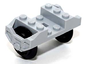 LEGO 2878c02 - Kola k vlakům šedá