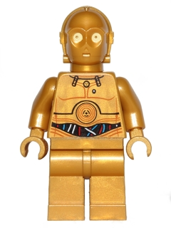LEGO  sw0365 - C-3PO - Colorful Wires Pattern