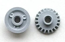 LEGO 87407 - Light Bluish Gray Technic, Gear 20 Tooth Bevel with Pin Hole
