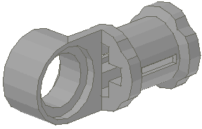 LEGO 44 - Light Gray Technic, Axle and Pin Connector Toggle Joint Smooth