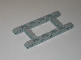 LEGO 64178 - Light Bluish Gray Technic, Liftarm 5 x 11 Open Center Frame Thick