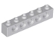 LEGO 3894 - Light Bluish Gray Technic, Brick 1 x 6 with Holes