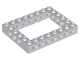 LEGO 40345 - Light Bluish Gray Technic, Brick 6 x 8 Open Center