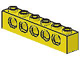 LEGO 3894 - Yellow Technic, Brick 1 x 6 with Holes