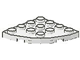 LEGO 30565 - White Plate, Round Corner 4 x 4