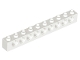 LEGO 2730 - White Technic, Brick 1 x 10 with Holes