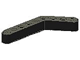 LEGO 6629 - Black Technic, Liftarm 1 x 9 Bent (6 - 4) Thick
