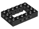 LEGO 40344 - Black Technic, Brick 4 x 6 Open Center