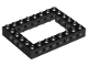 LEGO 32532 - Black Technic, Brick 6 x 8 Open Center