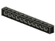 LEGO 3895 - Black Technic, Brick 1 x 12 with Holes
