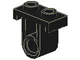 LEGO 32529 - Black Technic, Pin Connector Plate with One Hole (Single on Bottom)