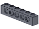 LEGO 3894 - Dark Bluish Gray Technic, Brick 1 x 6 with Holes