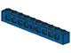 LEGO 2730 - Blue Technic, Brick 1 x 10 with Holes