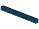 LEGO 3703 - Blue Technic, Brick 1 x 16 with Holes