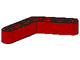 LEGO 32348 - Red Technic, Liftarm 1 x 7 Bent (4 - 4) Thick