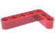 LEGO 32526 - Red Technic, Liftarm 3 x 5 L-Shape Thick