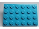 LEGO 3032 - Medium Azure Plate 4 x 6