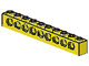 LEGO 2730 - Yellow Technic, Brick 1 x 10 with Holes