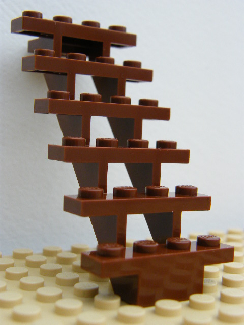 LEGO 30134 SCHODY HNĚDÉ