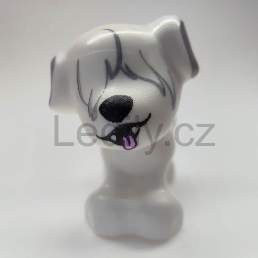 LEGO 93088pb06 Dog, Friends, Puppy, Standing with Fur over Eyes