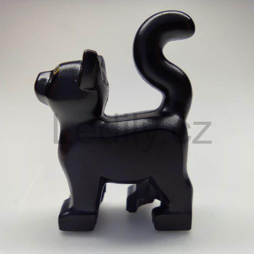 LEGO 13786pb03 Black Cat, Standing with Yellow Eyes and Dark Bluish Gray Nose
