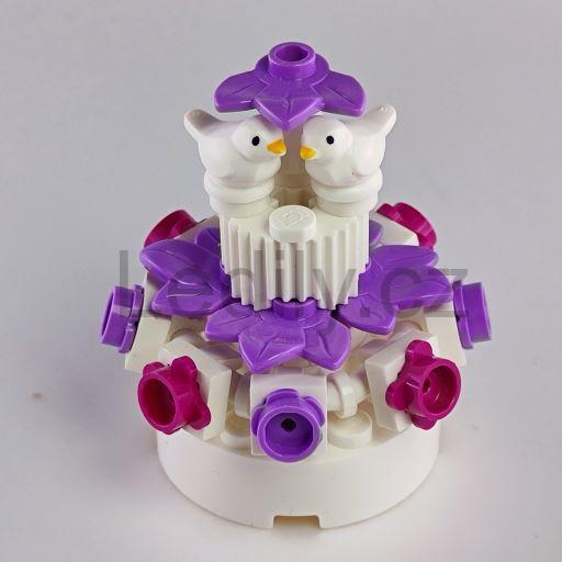LEGO VELKÝ SVATEBNÍ DORT S HOLUBIČKAMI