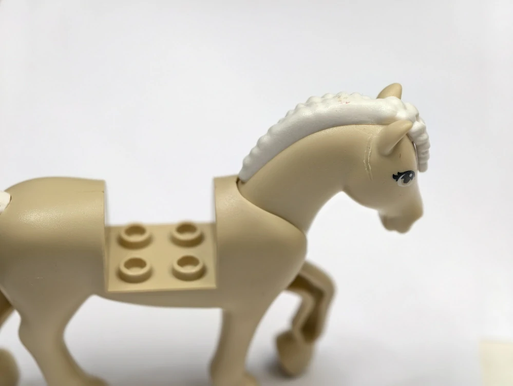 LEGO bb1279c02pb02 Kůň rýha na hlavičce viz foto