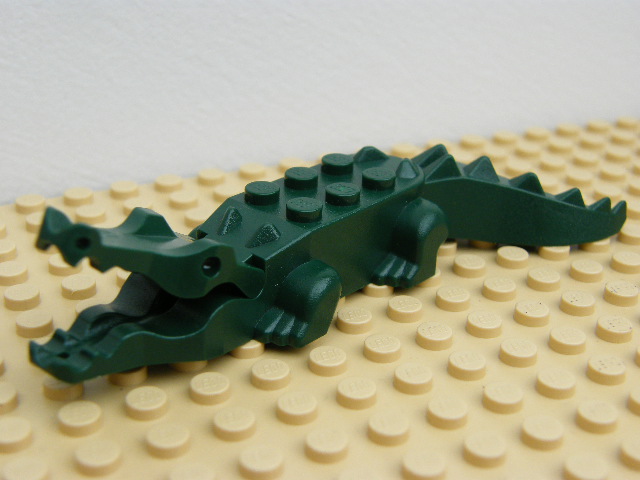 LEGO 6026c01 - KROKODÝL TMAVĚ ZELENÝ