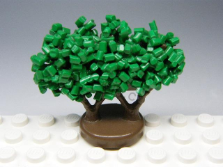 LEGO GTBush Plant, Tree Granulated Bush with 2 Trunks