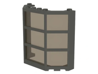 LEGO 30185c01 - Šedé okno, Window 3 x 8 x 6