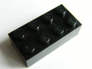 LEGO KOSTKA 3001 - 4X2 ČERNÁ